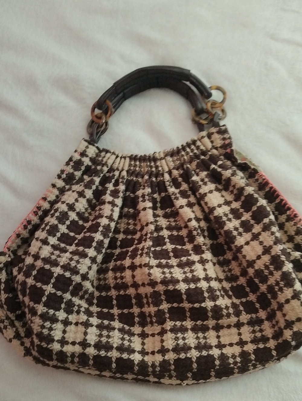 Brown And Cream Large Bag